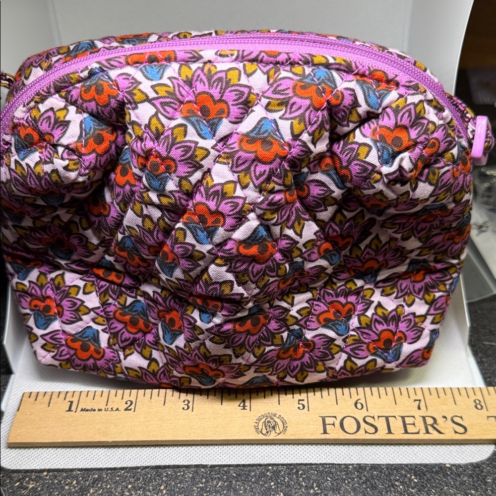 Vera Bradley Bag Cross Body Small Scaevola Fan Flower Patterned - Picture 7 of 11